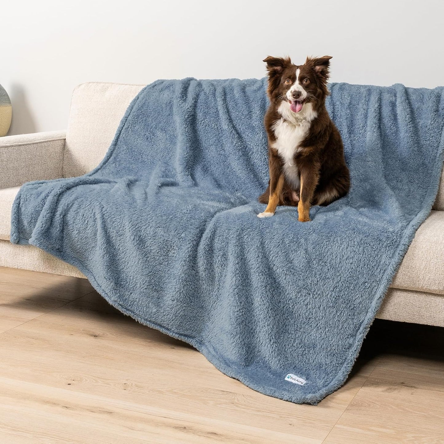PetAmi Fluffy Waterproof Dog Blanket for Large Dogs and Cats