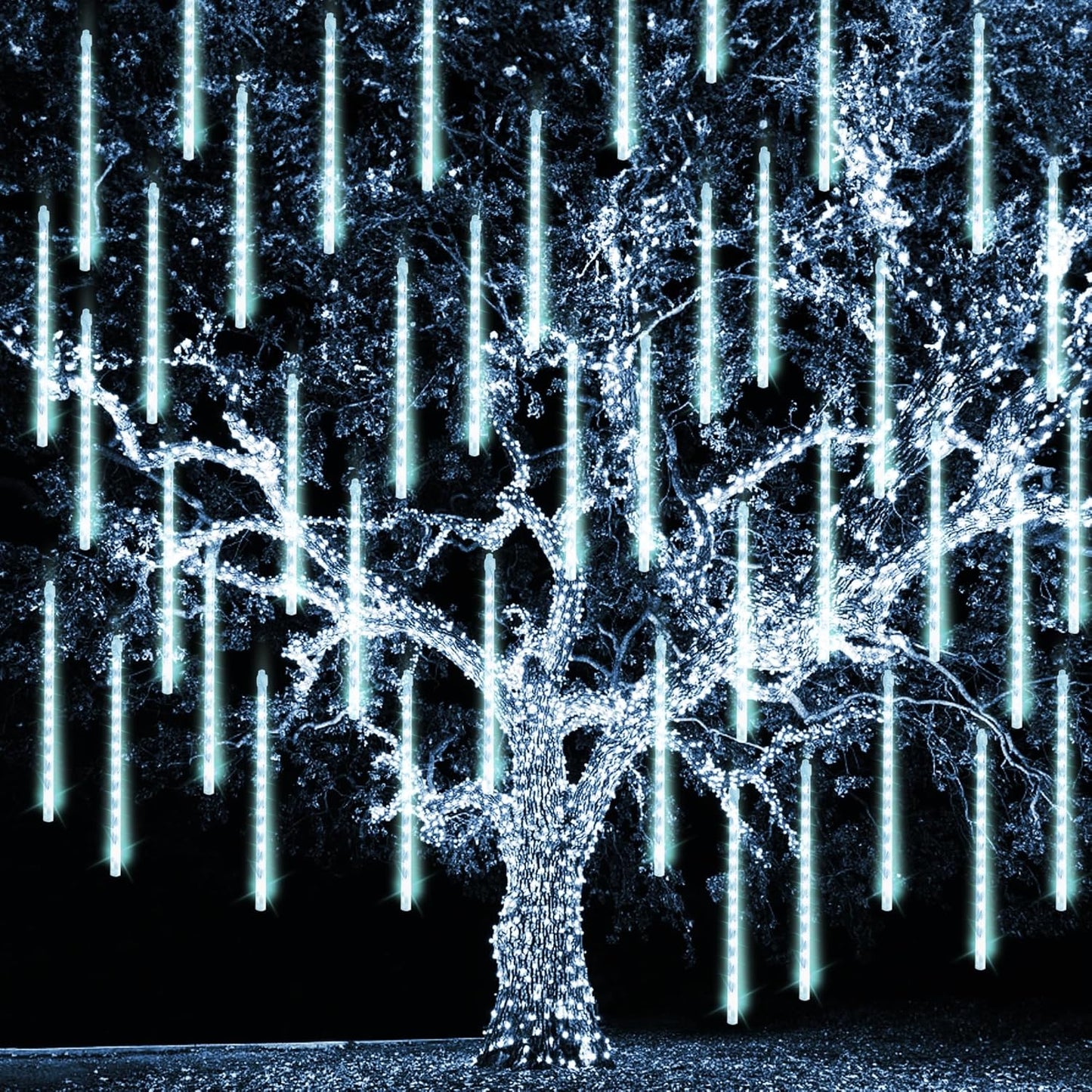 Christmas Meteor Shower Lights Outdoor for Festive Decor