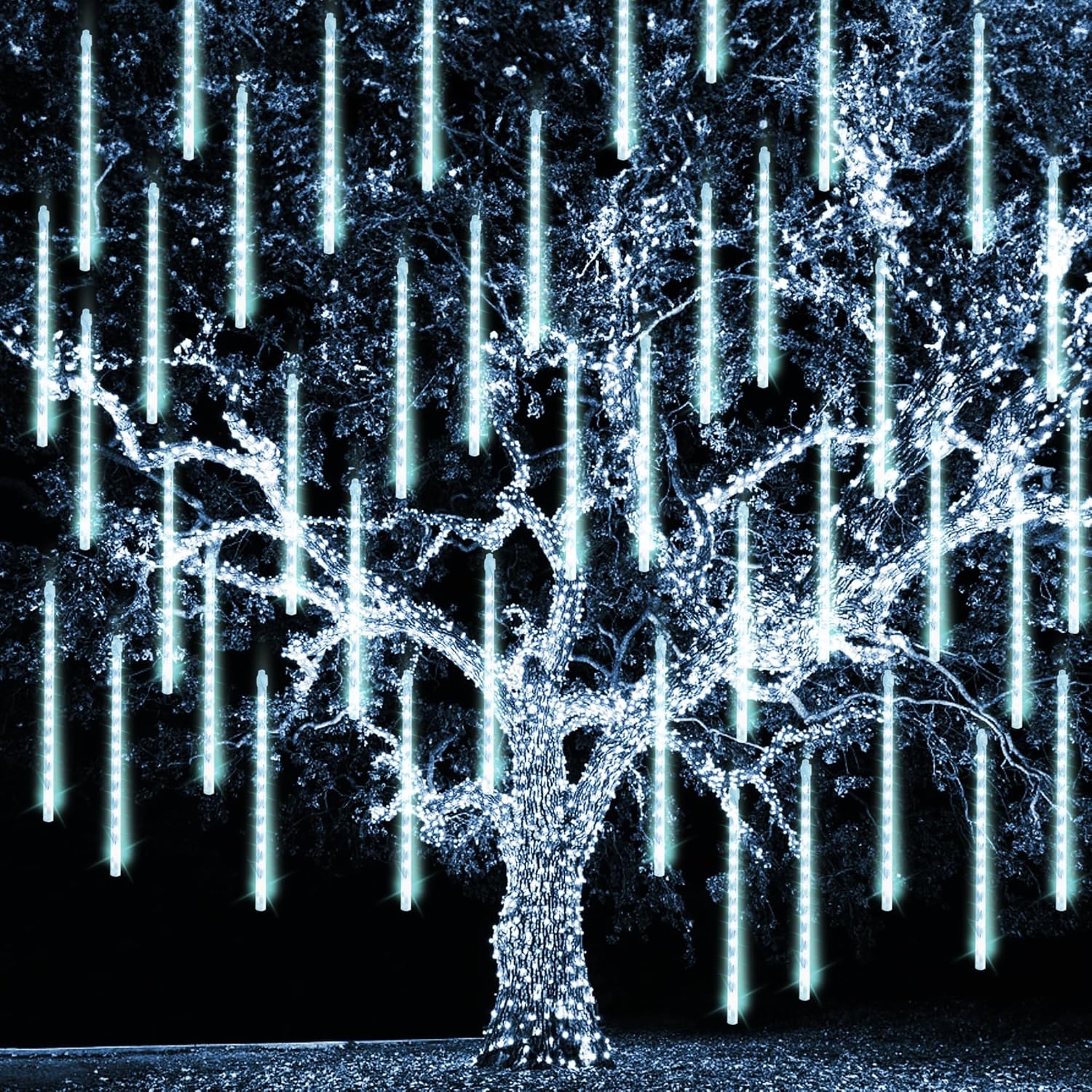 Christmas Meteor Shower Lights Outdoor for Festive Decor