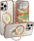 Cocorrina Moon Tarot Glitter iPhone 15 Pro Max Case - 360 Spin Stand