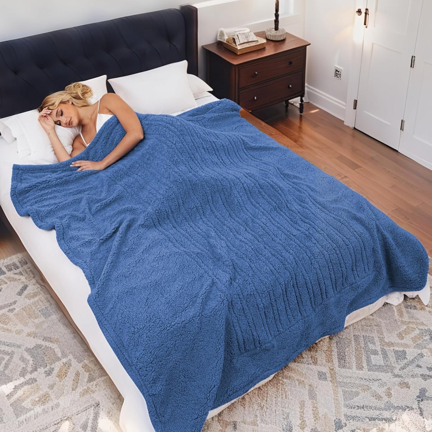 Heated Blanket Full Size Electric Blanket for Cozy Comfort