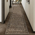 Floral Low Pile Area Rug for Indoor Spaces - Soft & Washable