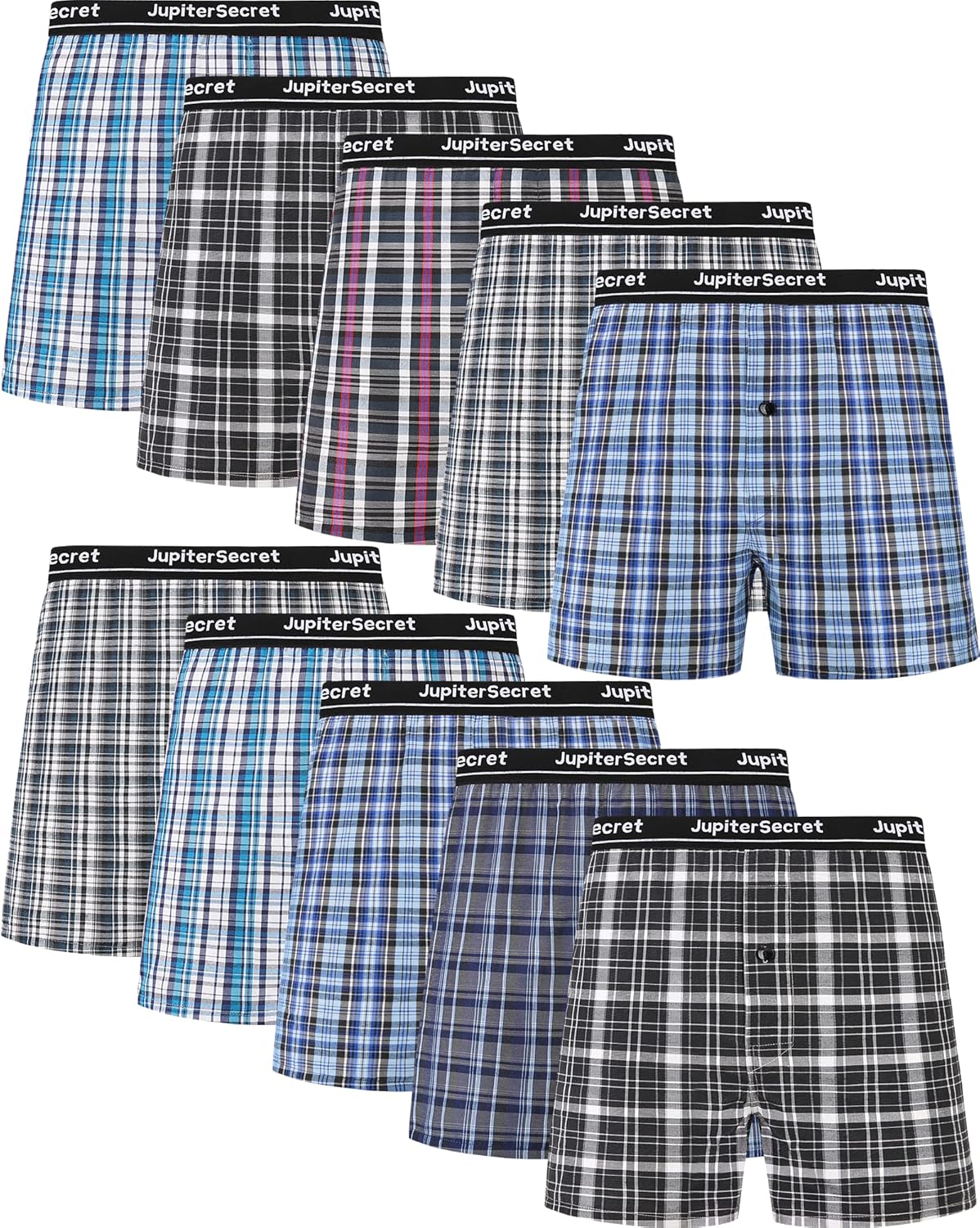 JupiterSecret Men's Underwear Woven Boxers for Comfort and Style