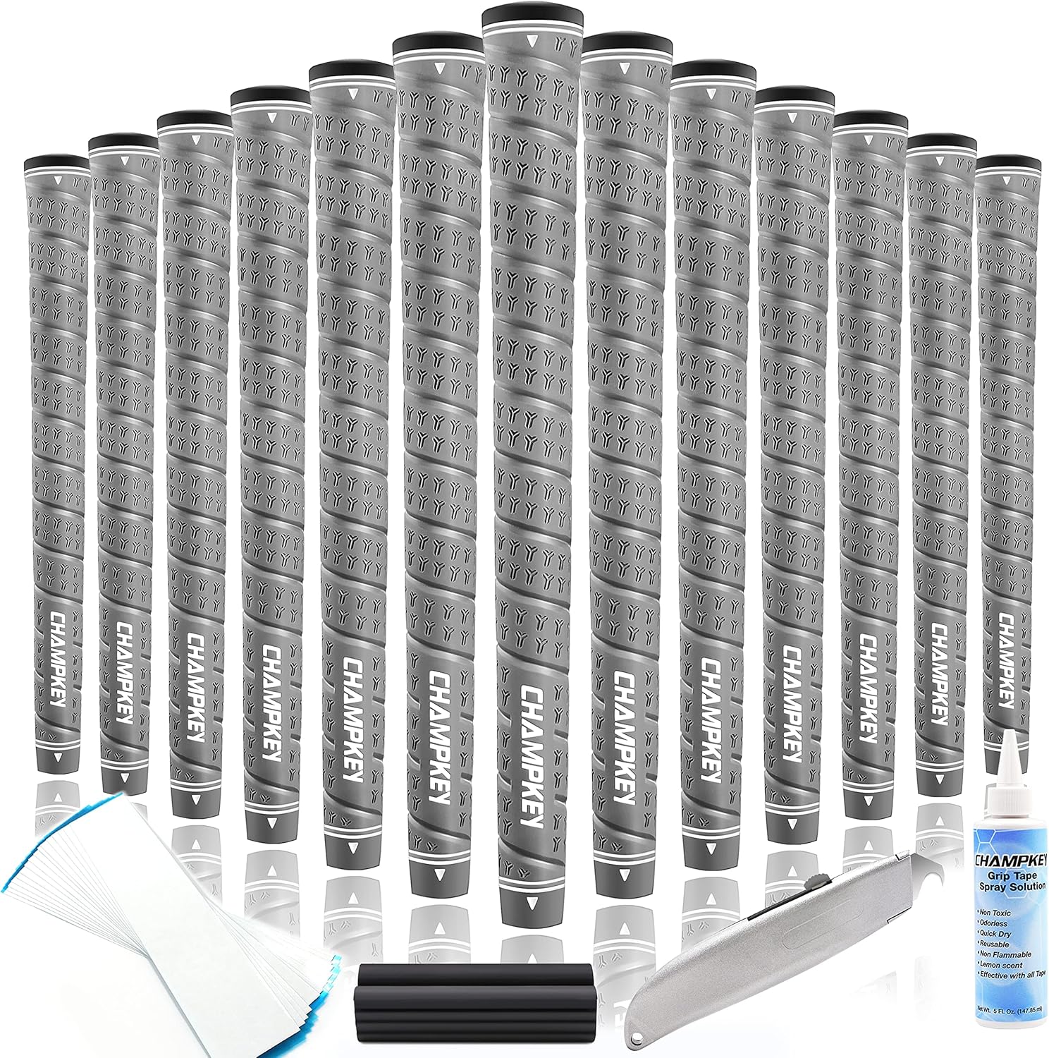 CHAMPKEY WRAP-Y Rubber Golf Grips for Enhanced Performance
