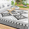 Reversible Outdoor Rug 9 ft x 12 ft - Waterproof Portable Mat
