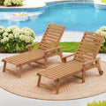 LUE BONA Outdoor Chaise Lounge Chairs Set of 2 for Comfort
