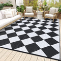 8x10 Outdoor Rug Waterproof Plastic Straw Rug for All Spaces