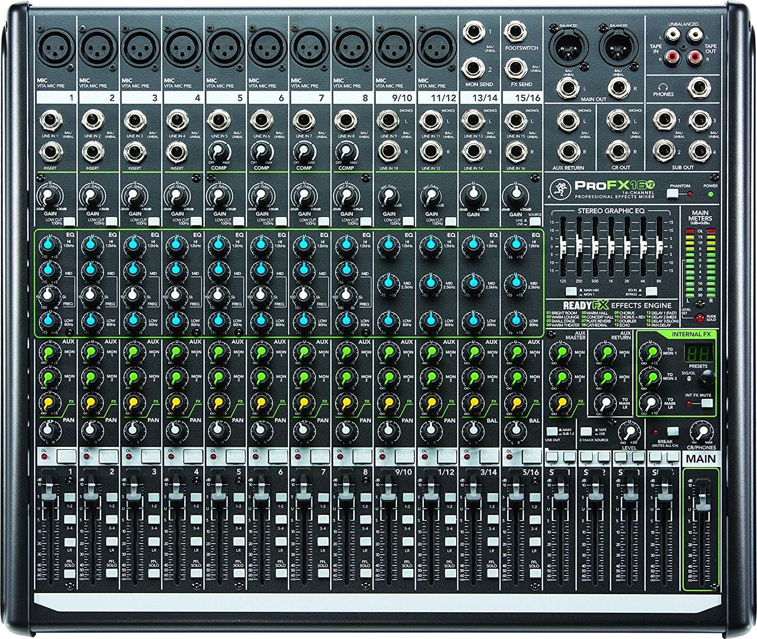 Mackie ProFX16v2 16-Channel Mixer with USB and Effects