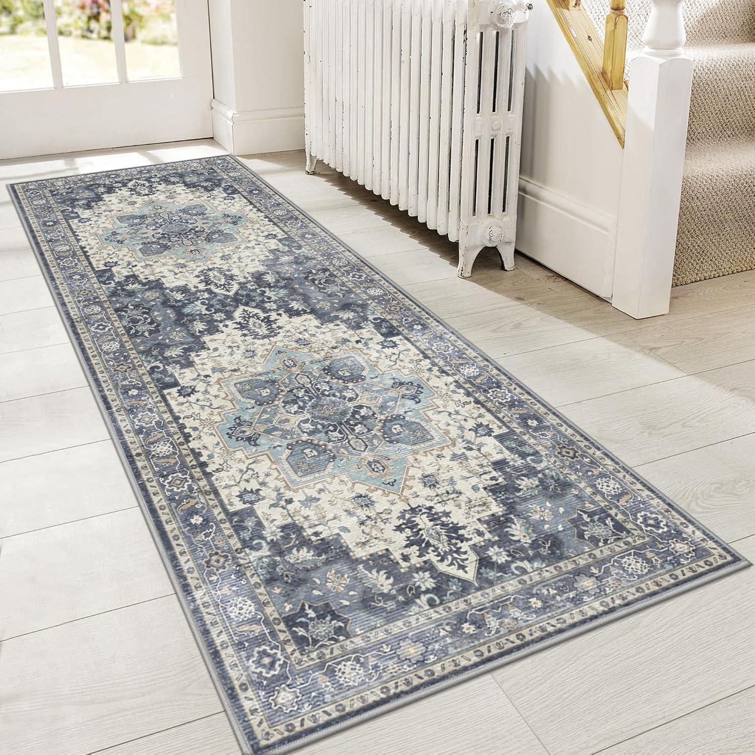 GENIMO 2x6 Runner Rugs for Hallway - Vintage Non Slip Design