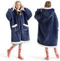 Bedsure Blanket Hoodie Kids - Sherpa Wearable Blanket for Warmth
