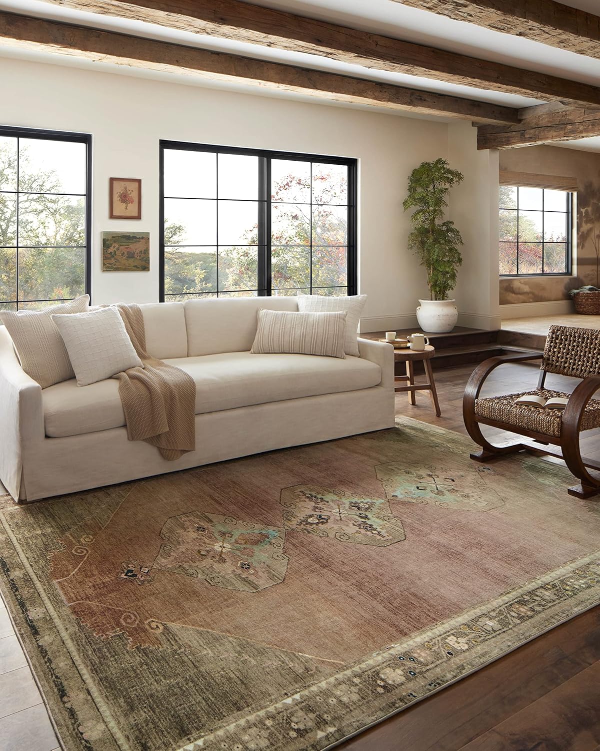 Magnolia Home Sinclair Collection Accent Rug - Stylish & Washable