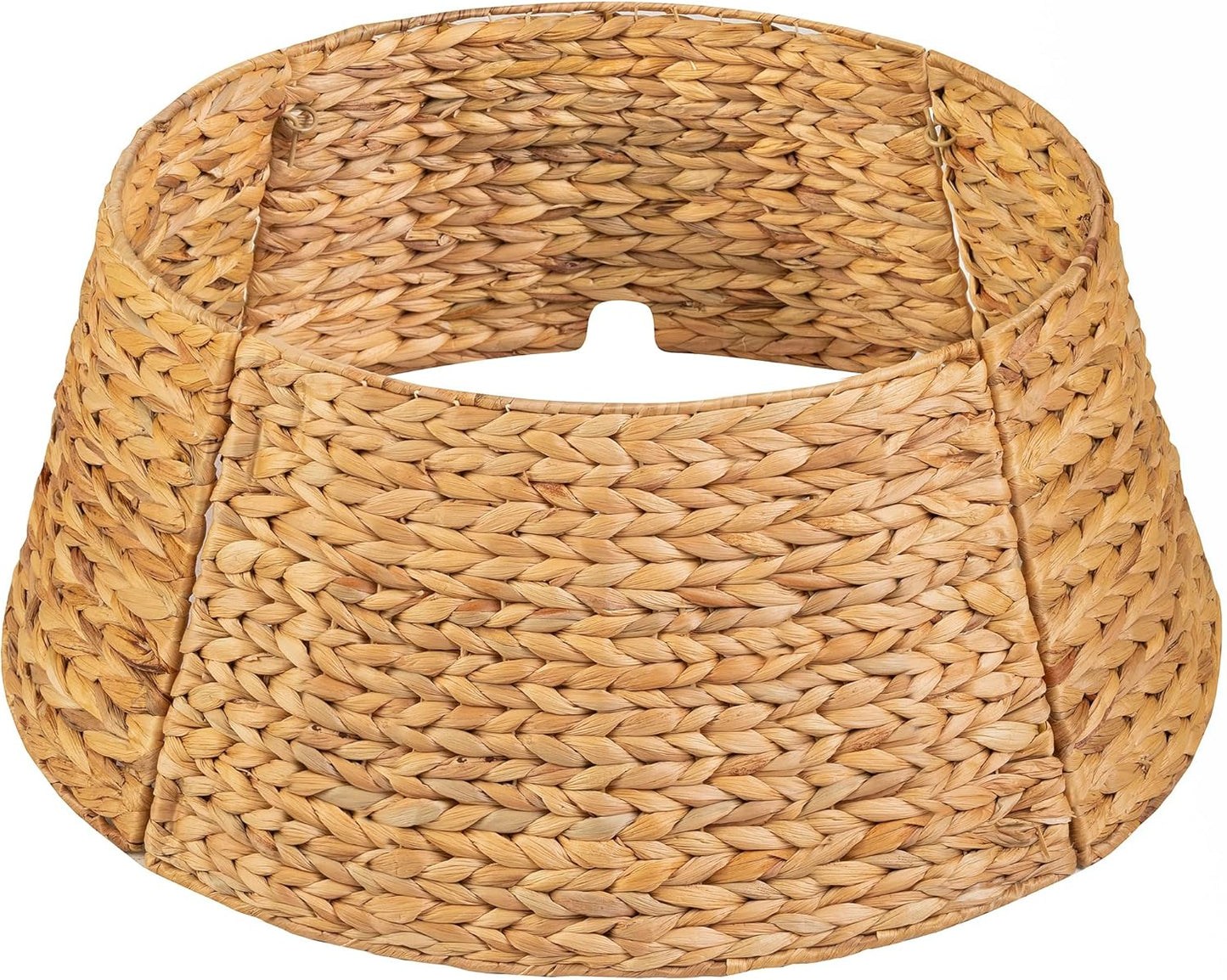 CLAYNIX Tree Collar - Adjustable Water Hyacinth Christmas Skirt