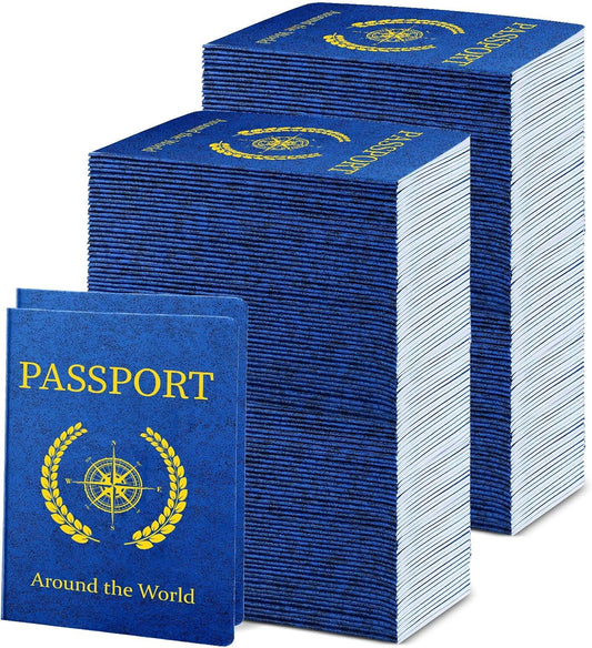 Woanger 200 Pcs Blank Passport Book for Kids' Travel Fun