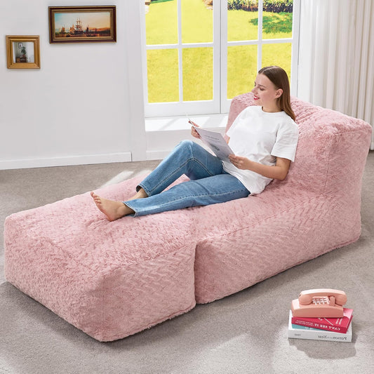 Hobestluk Bean Bag Chair with Memory Foam for Ultimate Comfort