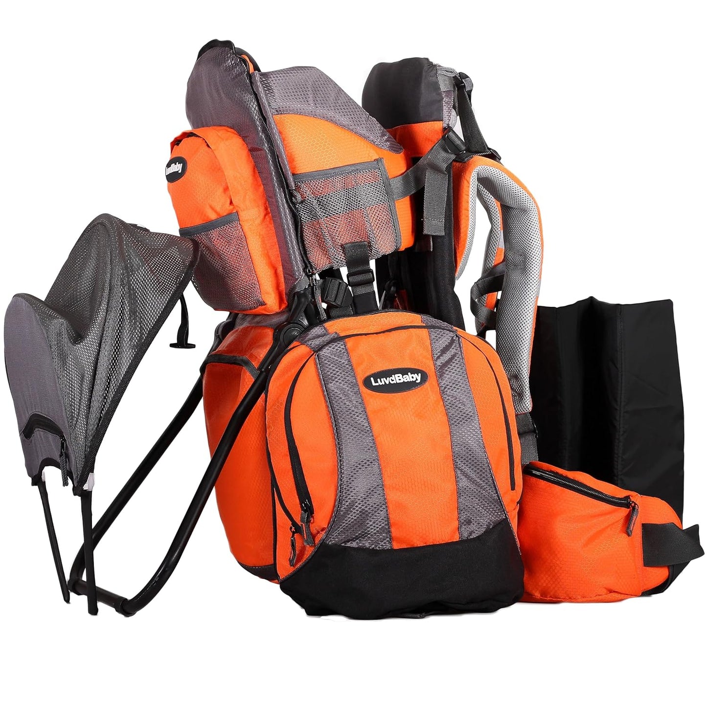 2-in-1 Baby Backpack Carrier for Comfortable Toddler Hiking