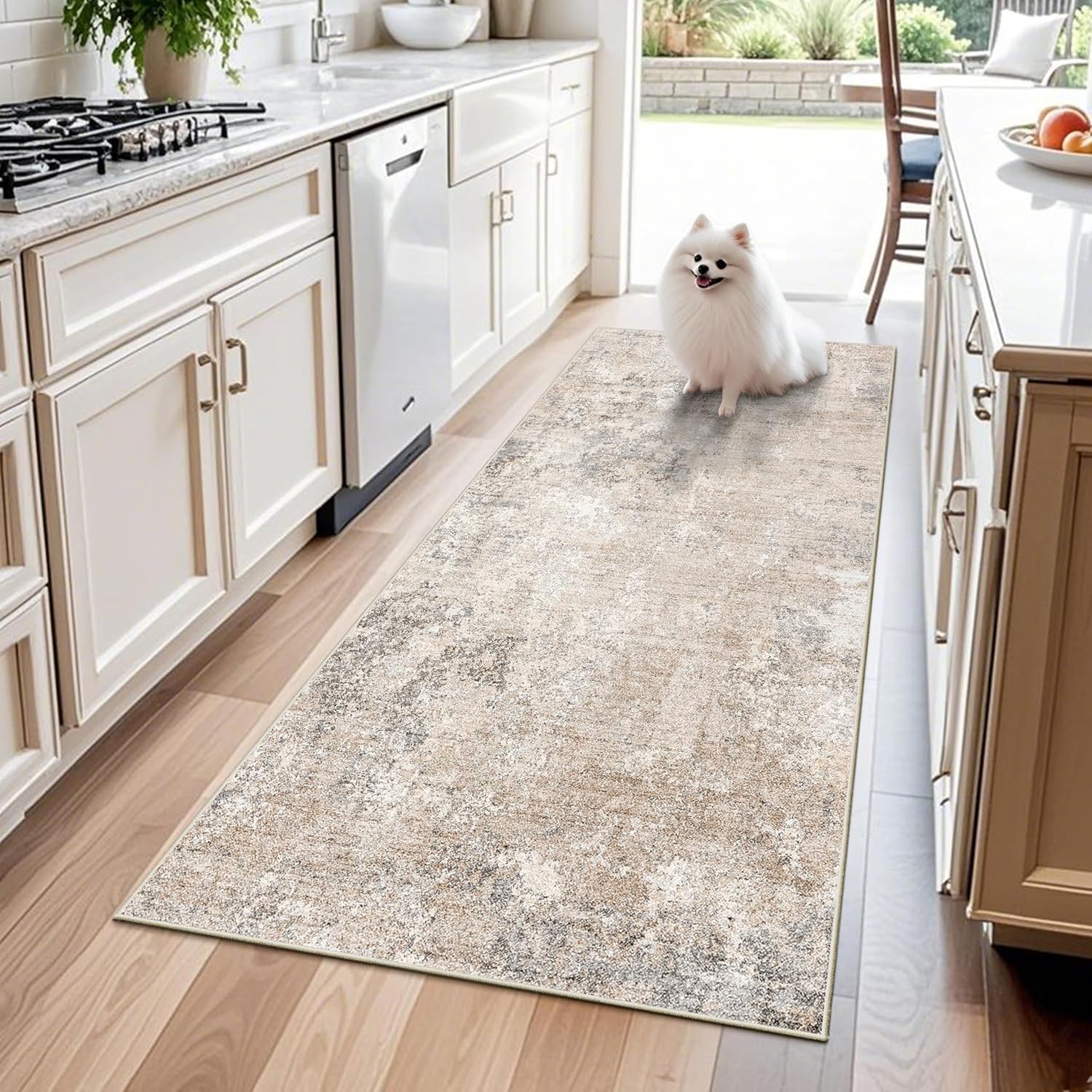 3x6 Non-Slip Washable Kitchen Rug for Entryway and Hallway