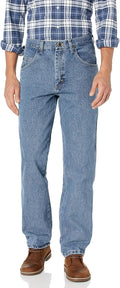 Wrangler Men's Relaxed Fit Jean - Comfortable Durable Denim