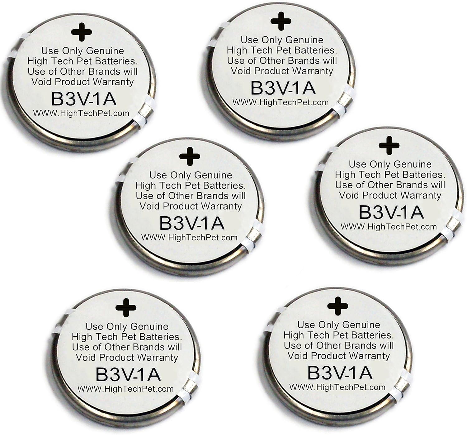 High Tech Pet 6-Pack Electronic Collar Battery for MS-4 and MS-5