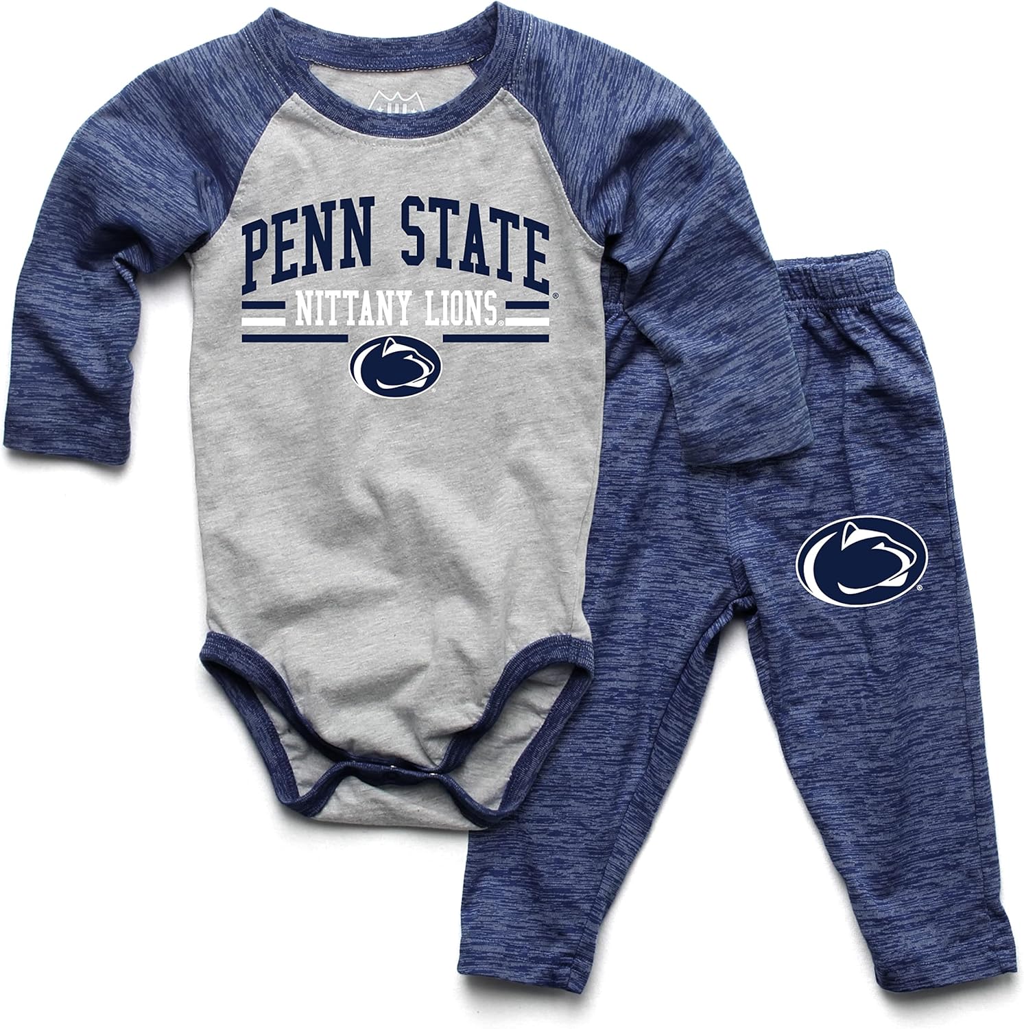 Wes and Willy Baby College Sports Fan Long Sleeve Set for Kids