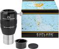Explore Scientific Fokal Extender 2x Barlow Lens - Telecentric Focal