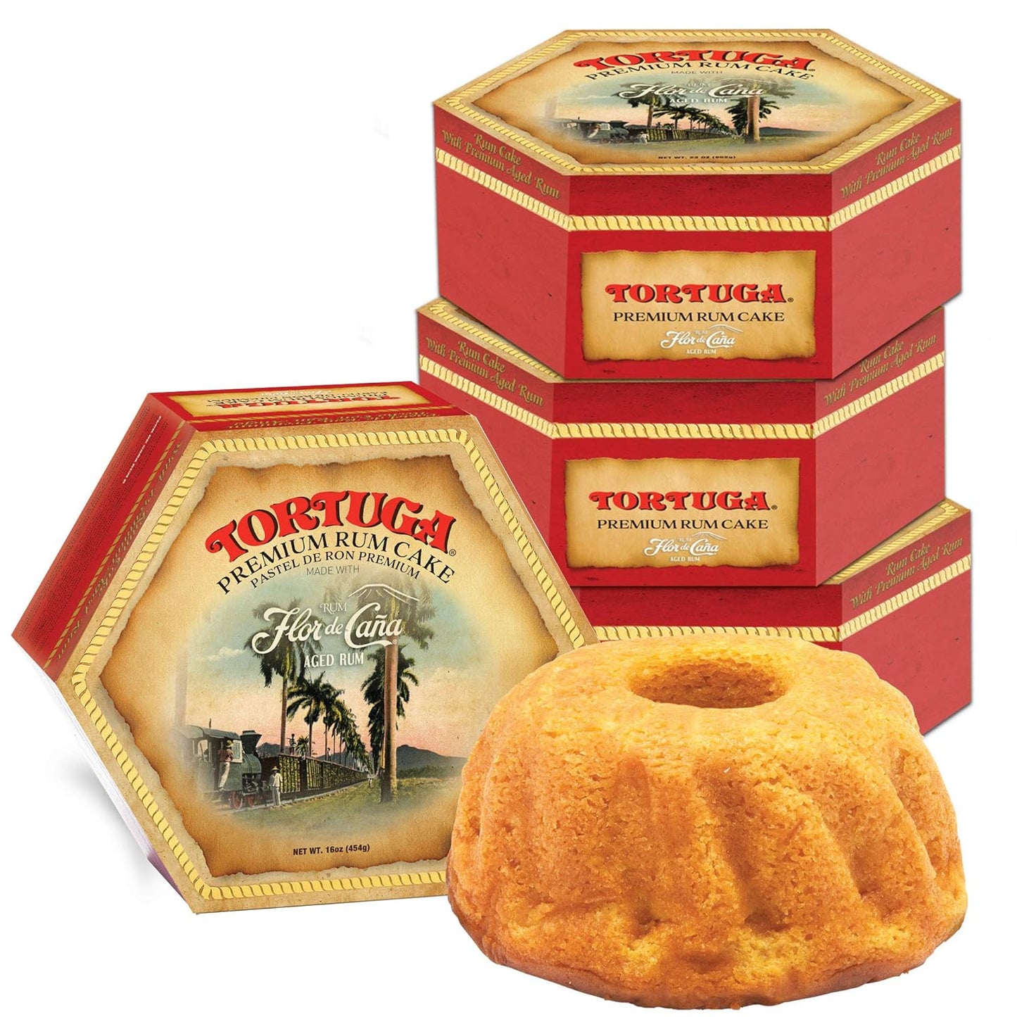 Tortuga Caribbean Rum Cake with Walnuts - Perfect Gourmet Gift