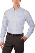 Men's Regular Fit Non Iron Gingham Dress Shirt - Easy Care