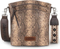 Montana West Multi Zip Pocket Large Crossbody Bag With Guitar Strap be