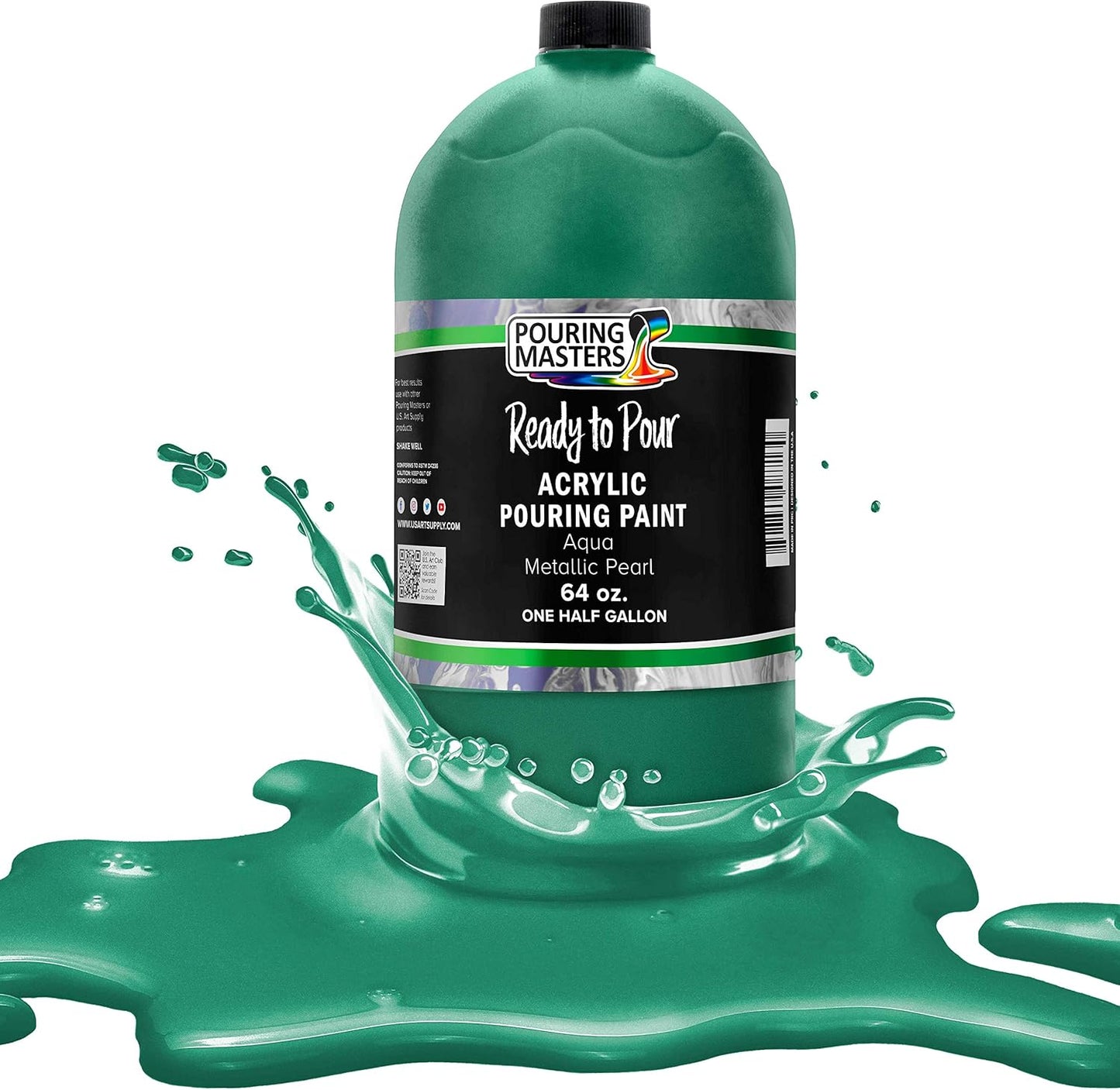 Pouring Masters Aqua Metallic Pearl Ready to Pour Acrylic Paint