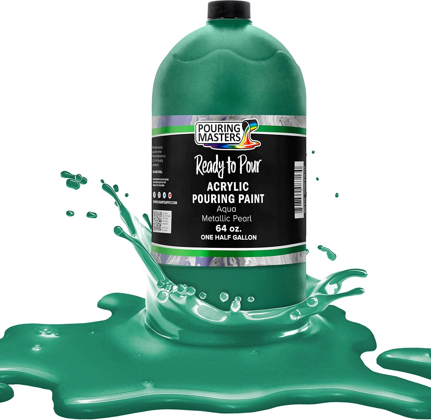 Pouring Masters Aqua Metallic Pearl Ready to Pour Acrylic Paint