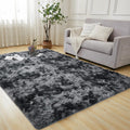 6x9 Area Rugs Dark Grey Shag Rug - Thick Fluffy Soft Shaggy Carpet