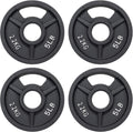 2-Inch Olympic and 1-Inch Standard Cast Iron Weight Plate - Solid