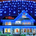 82FT 810 LED Outdoor Christmas Lights - 180 Ice Drops for Yard Decor