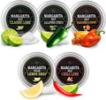Premium Margarita & Cocktail Salt Rimmer 5-Pack - Flavor Variety