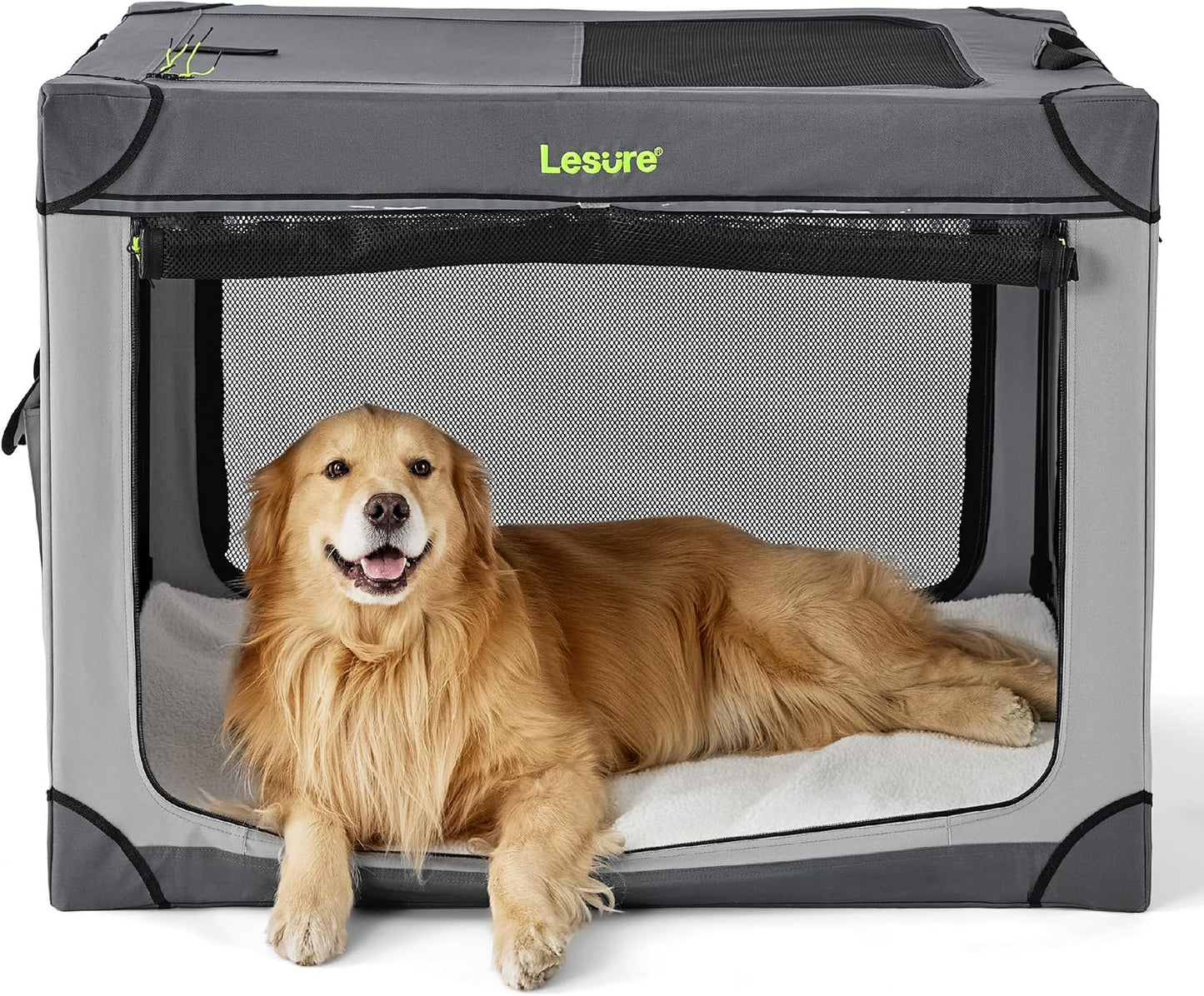 Lesure Soft Collapsible Dog Crate for Extra Large Dogs