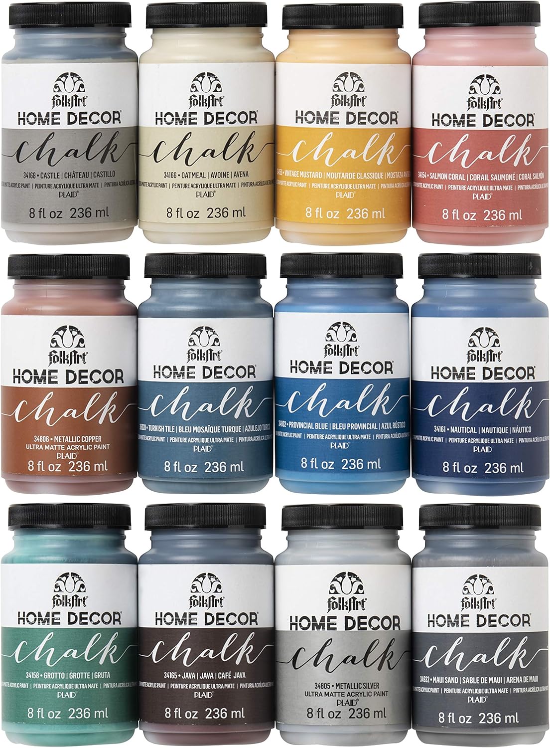 FolkArt Home Decor Ultra Matte Chalk Finish Paint Set Review