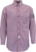 FR Plaid Work Shirt for Men - Lightweight 6.5oz Flame Resistant