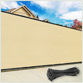 ColourTree Customized Size Fence Privacy Screen Beige 6ft x 53ft