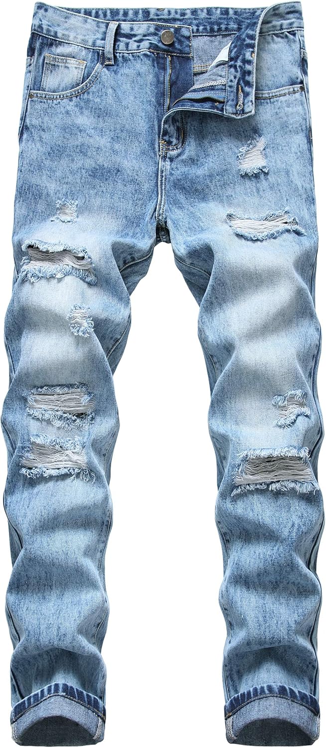 DANT BULUN Men's Ripped Distressed Slim Fit Denim Jeans Review