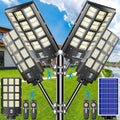 8000W Solar Street Light 240000 Lumens 4-Pack - Dusk to Dawn Lighting