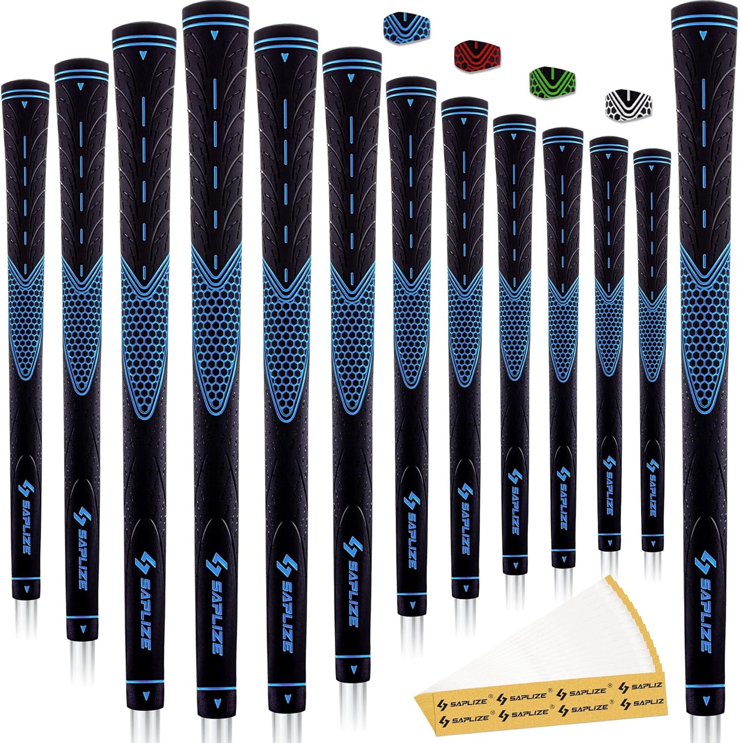 SAPLIZE Golf Grips Set of 13 for Enhanced Performance and Comfort