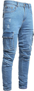 Men's Slim Fit Jeans Stretch Ripped Skinny Jeans - Comfortable Stretch