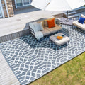 Outdoor Rug 8x10 ft Waterproof Reversible Mat - Durable Patio Straw