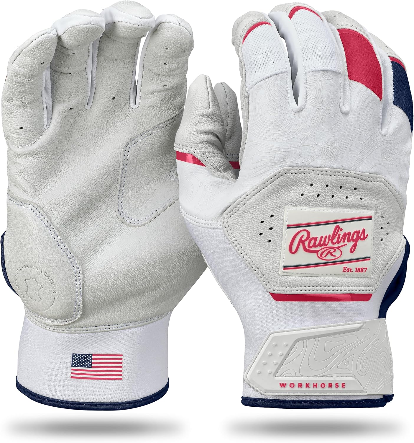 Rawlings Workhorse Baseball Batting Gloves for Elite Performance