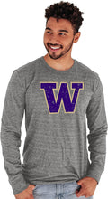 Blue 84 Washington Huskies Tri-Blend Long Sleeve T-Shirt - Vintage