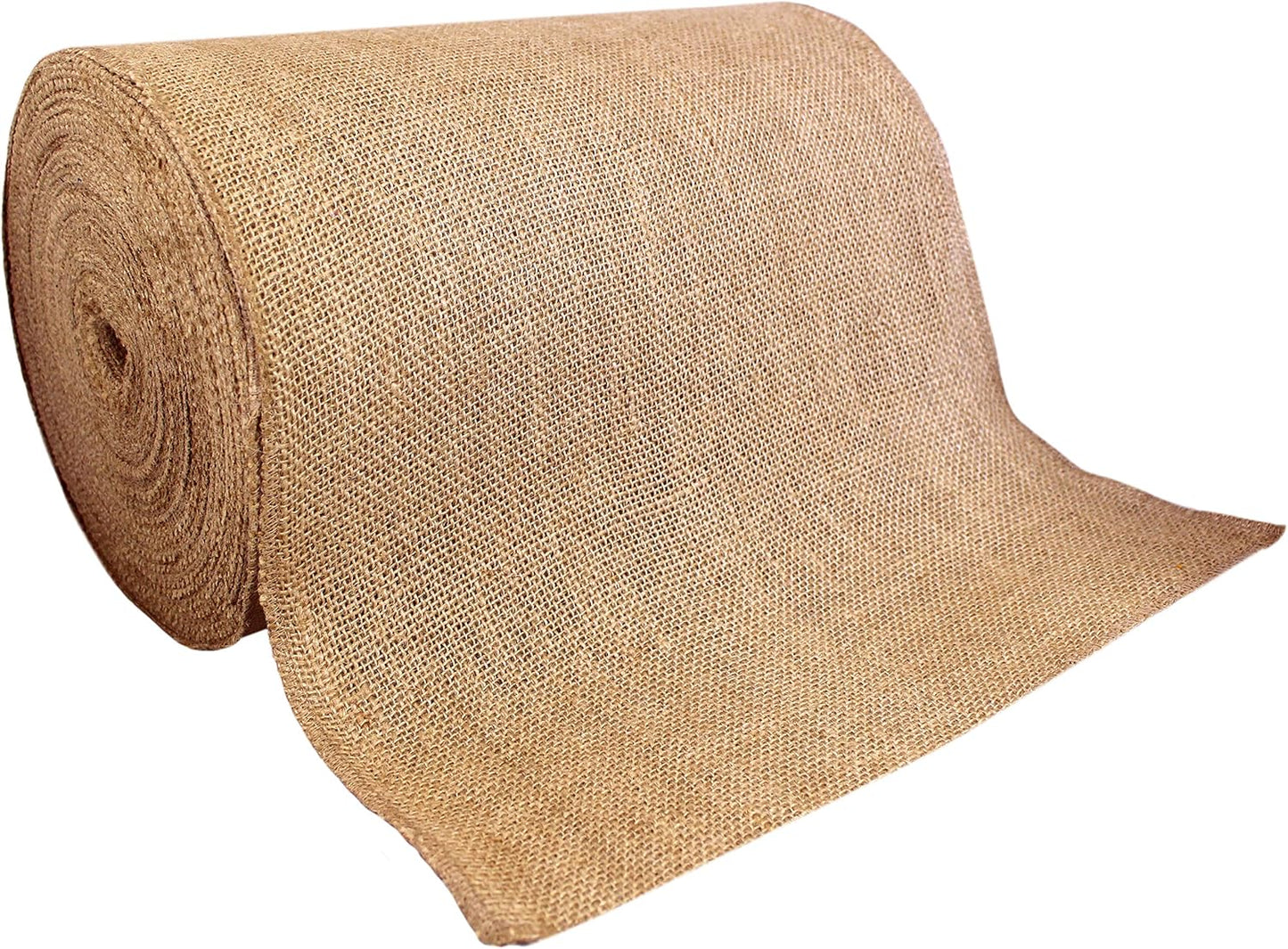 14in x 50yd No-Fray Burlap Roll for Weddings and Crafts