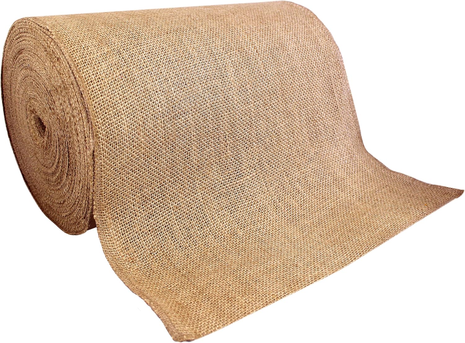14in x 50yd No-Fray Burlap Roll for Weddings and Crafts