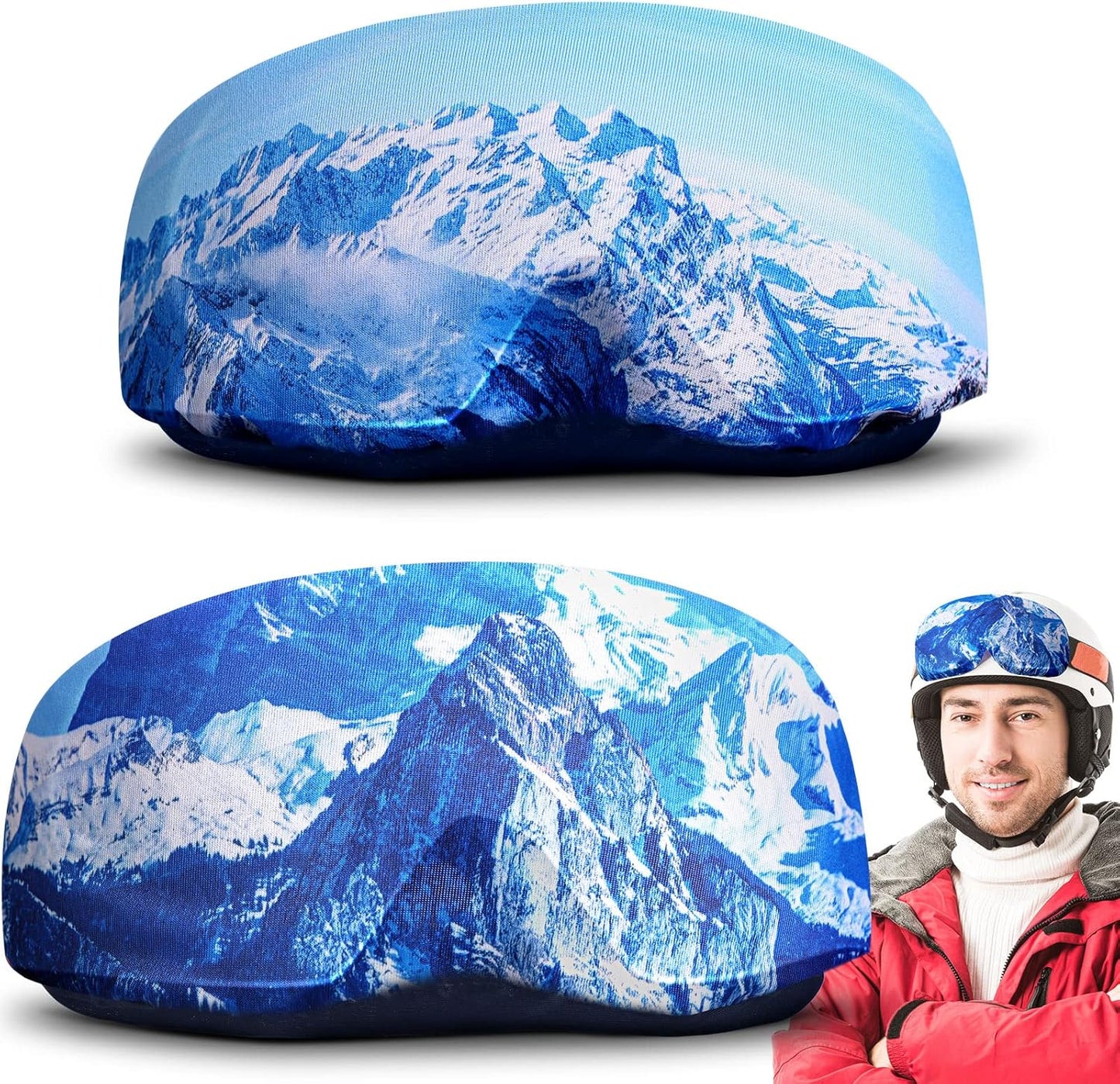 Protective Microfiber Ski Goggle Covers x2