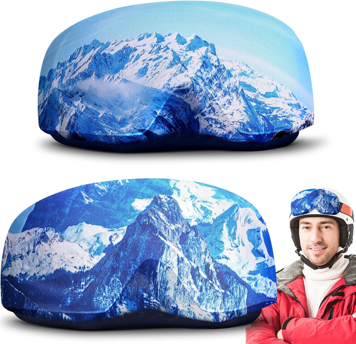 Protective Microfiber Ski Goggle Covers x2