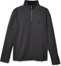 Nautica Men's Solid 1/4 Zip Fleece Sweatshirt for Comfort