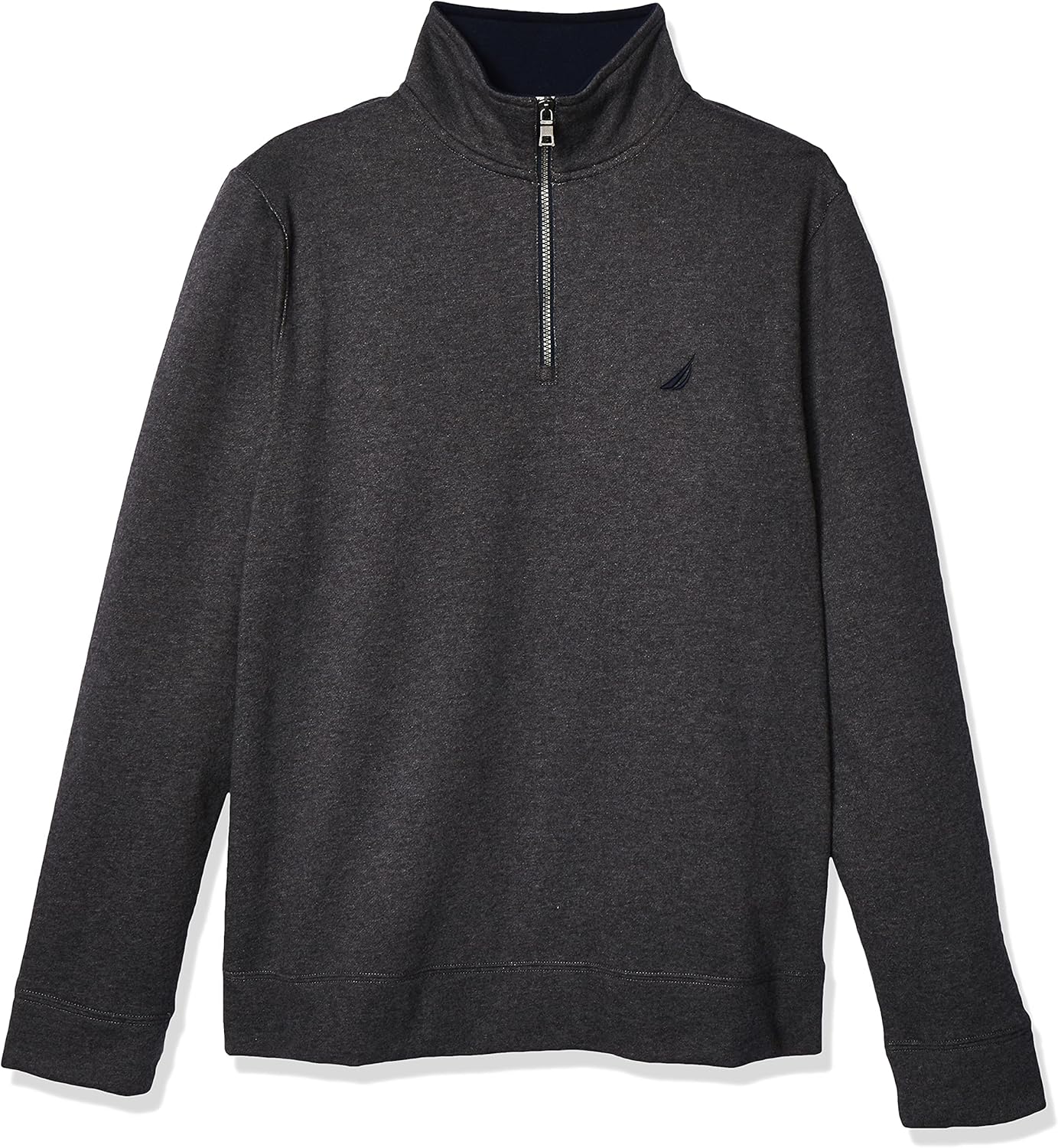 Nautica Men's Solid 1/4 Zip Fleece Sweatshirt for Comfort